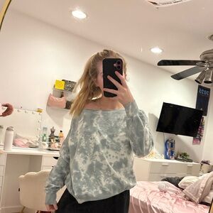 Gray Tie-Dye Sweatshirt